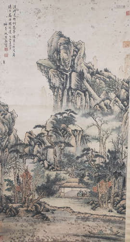 A CHINESE LANDSCAPE PAINTING, SHEN ZONGJING MARK