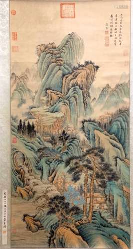A CHINESE LANDSCAPE PAINTING, TANG YIN MARK