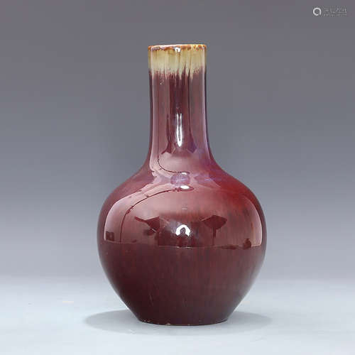 A CHINESE FANCY GLAZE PORCELAIN VASE