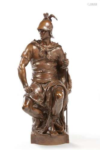 DUBOIS Paul (1829 1905) Le courage militaire Bronz…