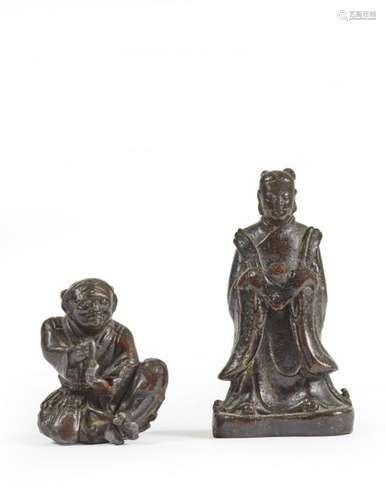 CHINE, dynastie Ming, XVIIème siècle Statuette de …