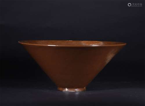 A LIAO DYNASTY BROWN GLAZE BOWL