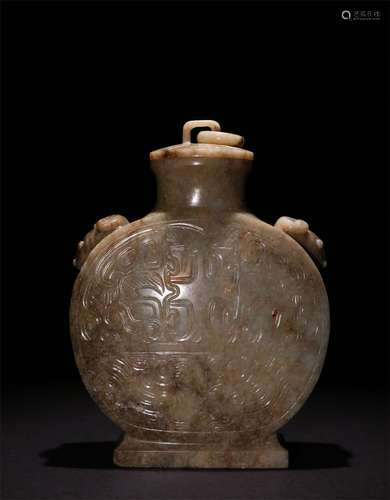 A MING DYNASTY JADE POT