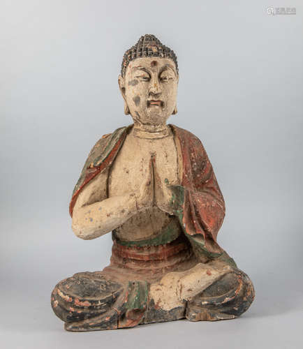 Chinese Lacquer-wood Buddha