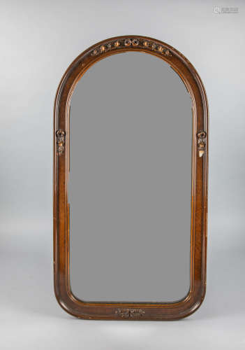 Art English Type Wood Wall Hanging Mirror