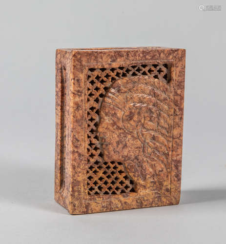 Hand-carved Latice Stone Box