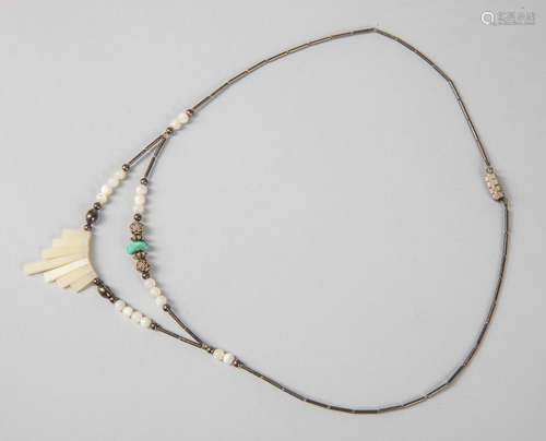 Shell Turquoise 2 Strand Necklace