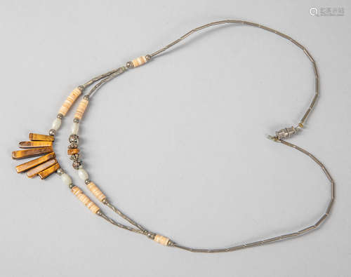 Native American Type Heishi 2-Strand Necklace