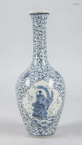 Chinese Blue & White Porcelain Vase