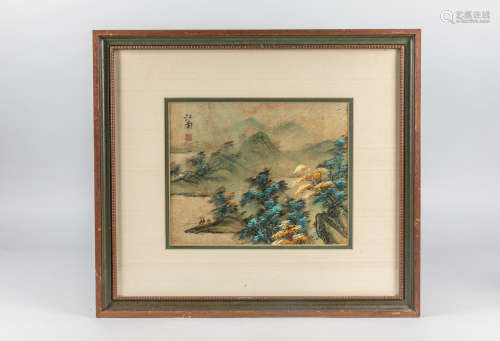 Chinese Wall Hanging Water Color Painting