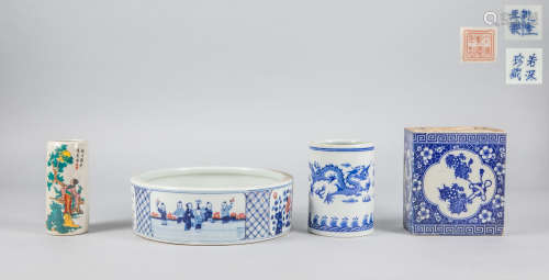 Group of Chinese Decorated Porcelain Items