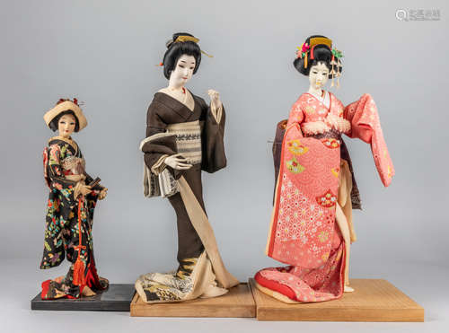 Collectible Japanese Old Geisha Dolls