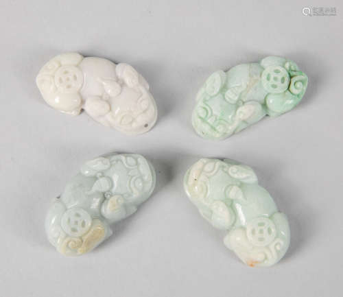 Group of Chinese Jadeite Carvings