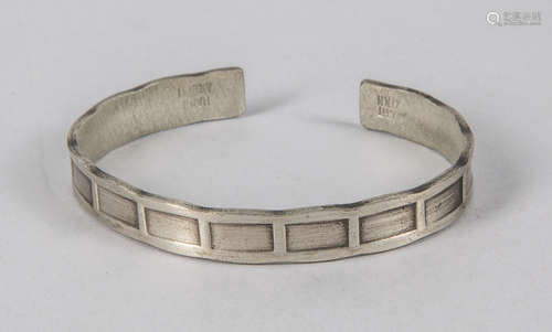 Pewter Handmade Cuff Bracelet