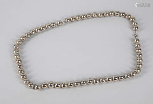 Collectible Silver Color  Beads Necklace