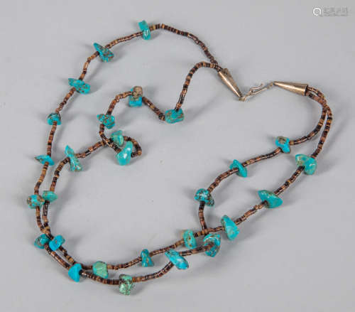 Group Vintage Turquoise & Shell Necklace