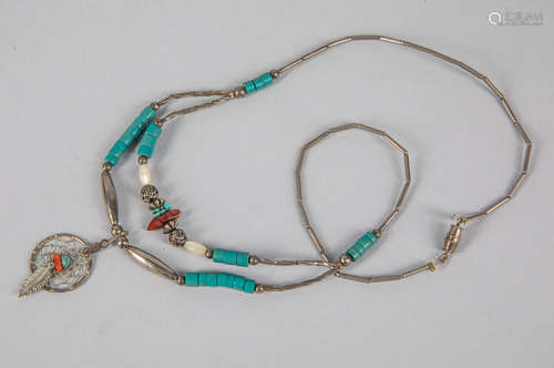 Vintage Double Strand Turquoise Necklace