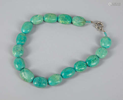 Chunky Vintage Turquoise Necklace