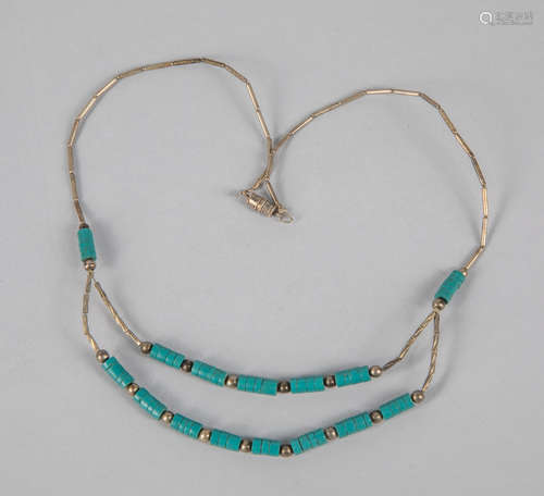 Double Strand Turquoise  Chain