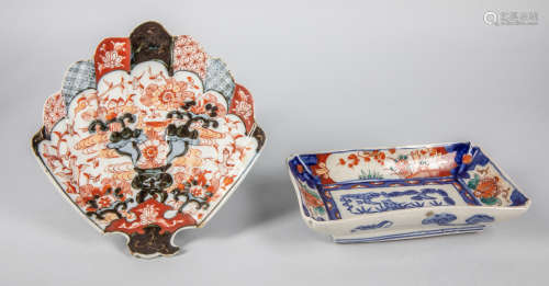 Set of Japanese Old Imari Porcelain Wares