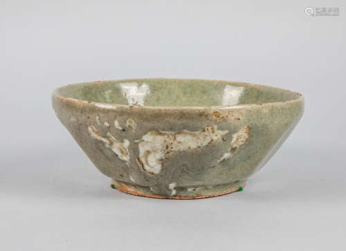 Korean Old Celadon Glazed Porcelain Bowl