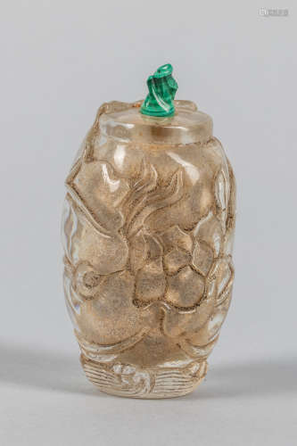 Chinese Export Crystal Snuff Bottle