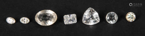 Group of Clear Gem Stone Ornament