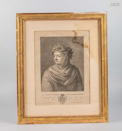 Collectible Lithograph with Gilt Frame