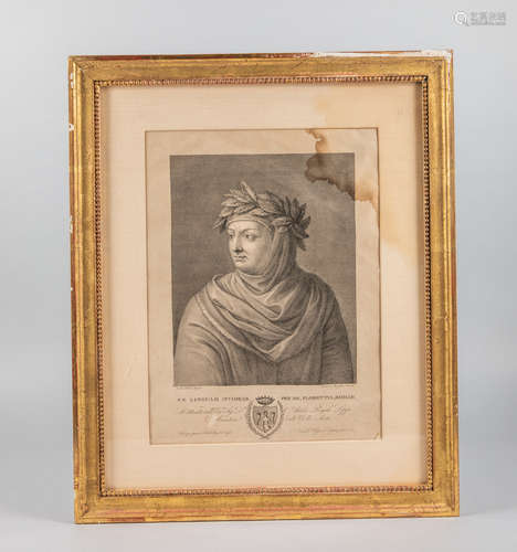 Collectible Lithograph with Gilt Frame