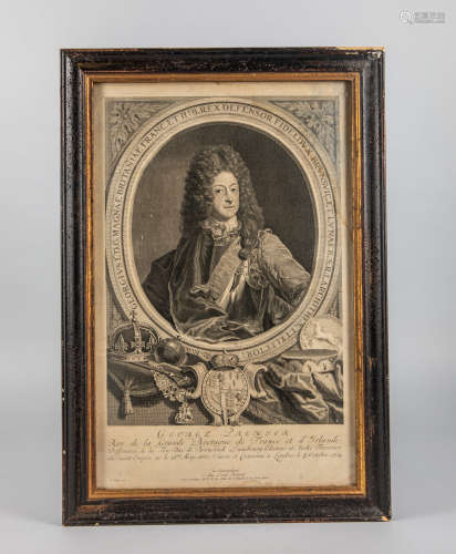 Collectible Lithograph with Gilt Frame