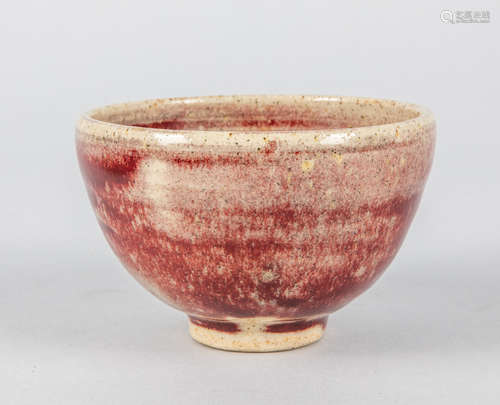 Chinese Flambe Glazed Porcelain Cup