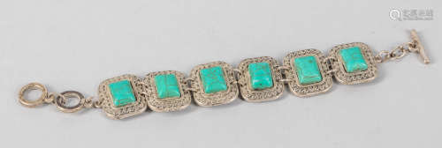 Native American Type Turquoise Bracelet