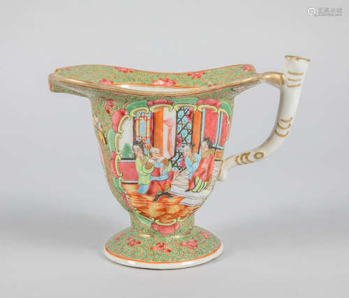 Tall Chinese Famille Rose Porcelain Cup