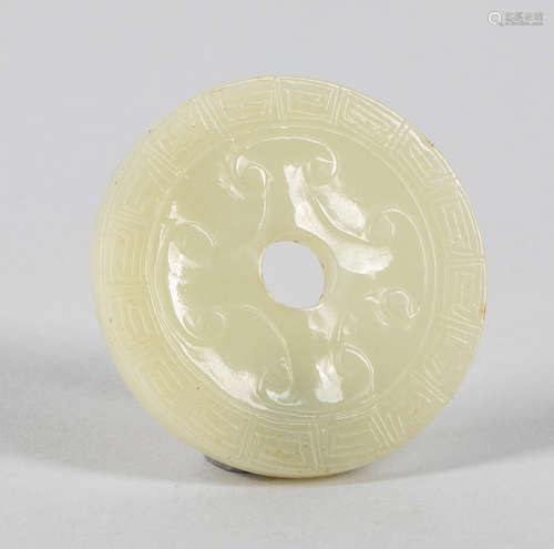 Chinese Pale Celadon Jade Carving