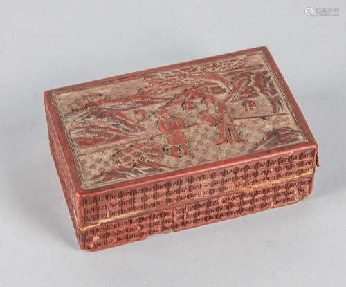 Chinese Carved Cinnabar Box