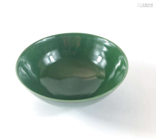 Chinese Green Glazed Porcelain Bowl