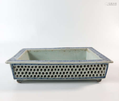 Chinese Blue White Porcelain Planter's Pot