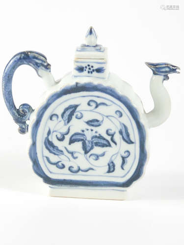 Chinese Blue White Porcelain Tea Pot