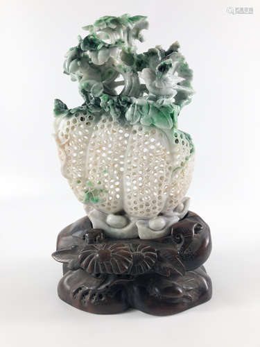 Chinese Jadeite Carved Vegetable