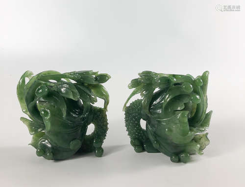 Chinese Spinach Jade Carving