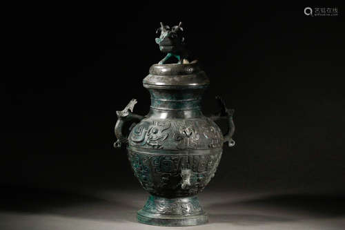 Chinese Bronze Archaistic Style Vessel