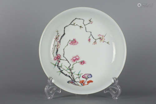 Chinese Famille Rose Porcelain Plate