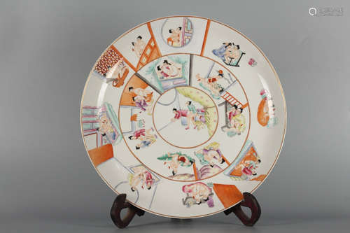 Chinese Famille Rose Porcelain Plate