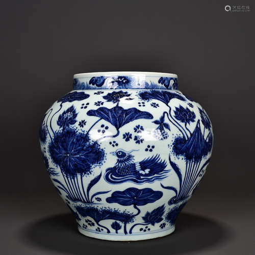 Chinese Blue White Porcelain Jar