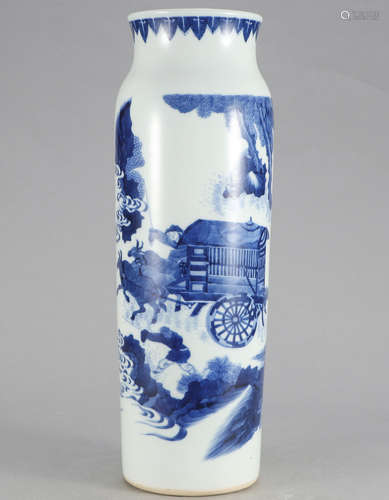 Chinese Blue White Sleeve Porcelain Vase