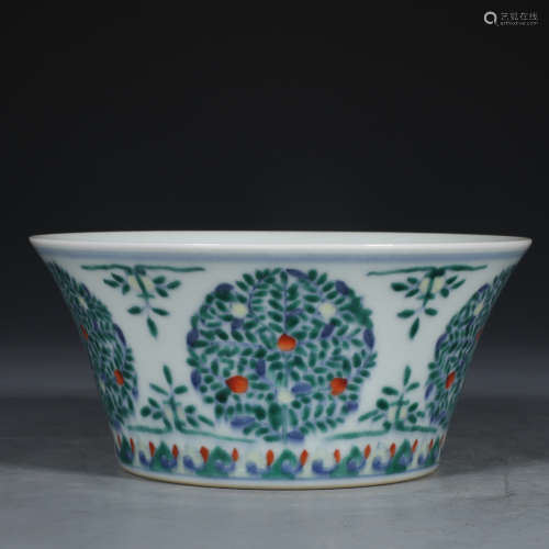 Chinese Doucai Porcelain Bowl