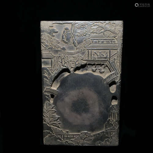 Chinese Old Scholar Ink Stone