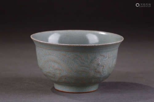 Chinese Celadon Glazed Porcelain Bowl