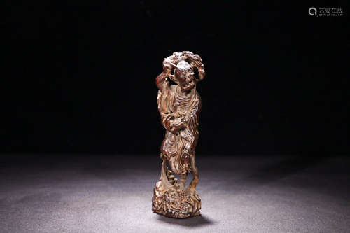 Chinese Hardwood Carved Immortal