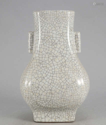 Chinese Crackle Glazed Porcelain Vase